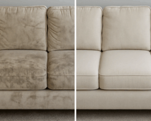 Clean Sofa in cozy living room