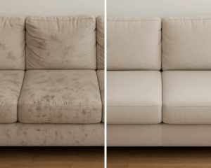 Clean Sofa in cozy living room