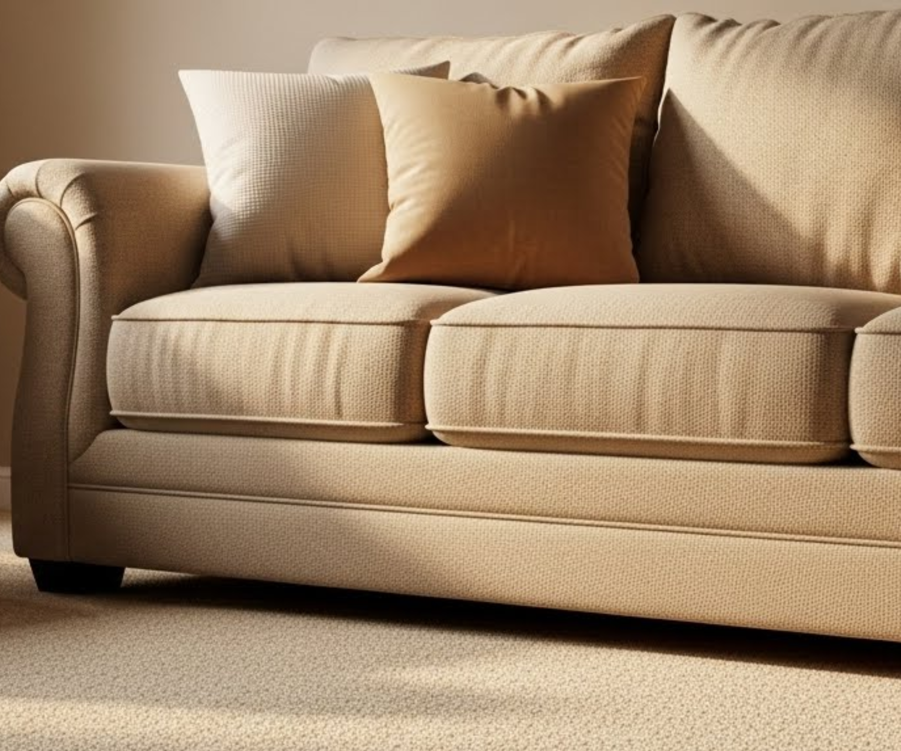 Clean Sofa in cozy living room