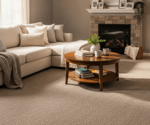 Modern home with clean carpet